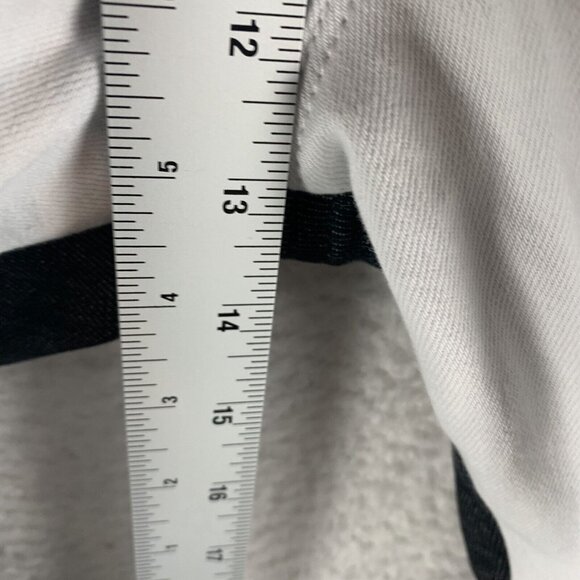 Hudson Holly Straight Jeans‎ Womens 32 White Black Denim Grommet Frayed Hem 9766 - Picture 7 of 15